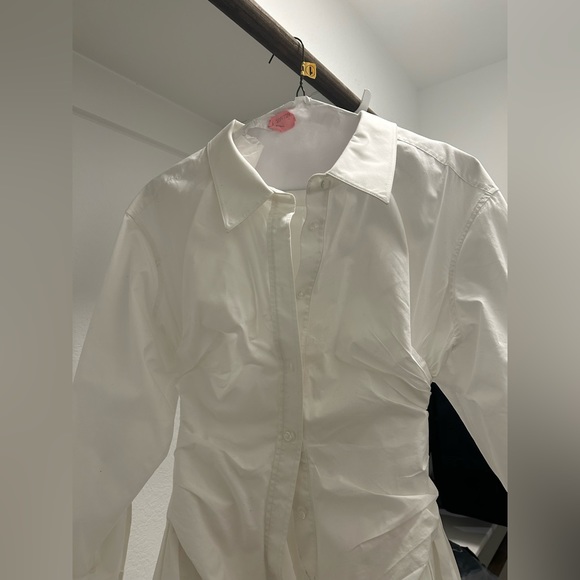 Alexander Wang White Tshirt Dress worn on Married at First Sight Decision Day - Picture 2 of 4